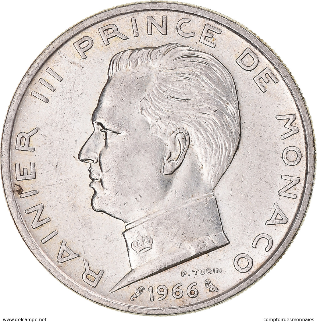 Monaco, Rainier III, 5 Francs, 1966, SUP+, Argent, KM:141, Gadoury:152 - 1960-2001 Nouveaux Francs