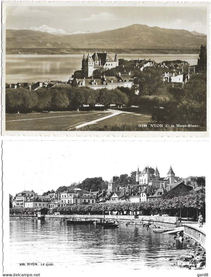 Lot De 2 CP De Nyon En 1936    (CH) - Sammlungen & Sammellose