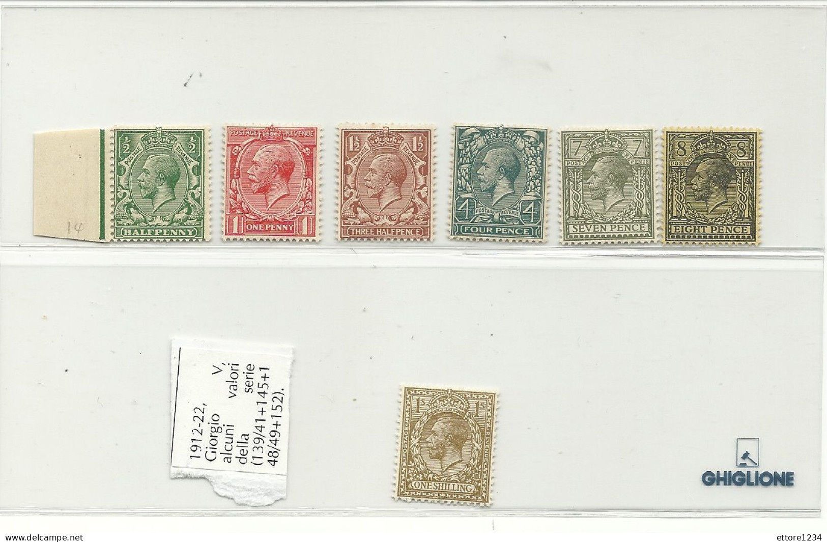 Gran Bretagna 1912/22 Mnh** - Nuovi