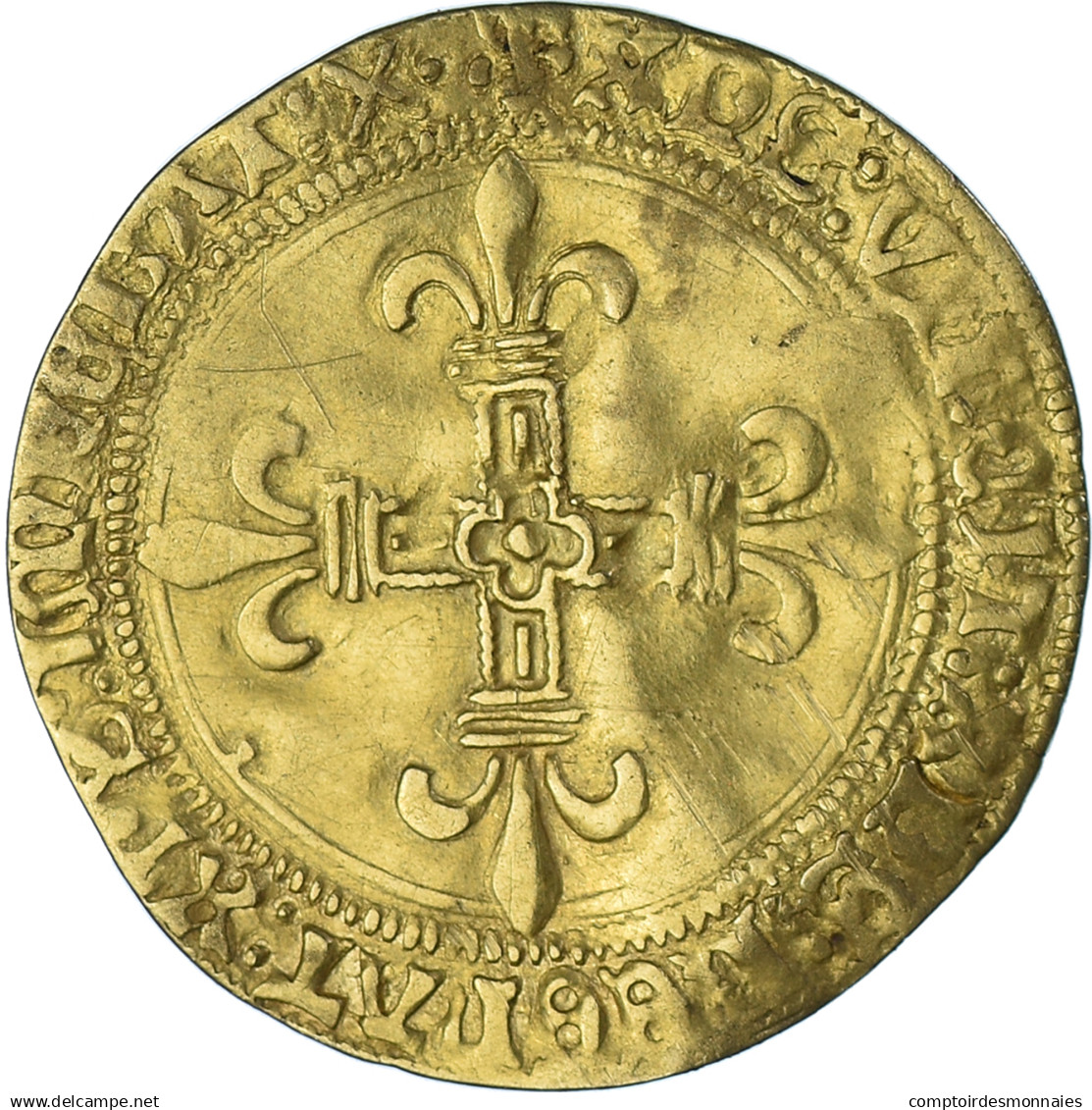 Monnaie, France, Louis XII, Ecu D'or, 1498, Villeneuve-lès-Avignon, TTB, Or - 1498-1515 Louis XII Le Père Du Peuple