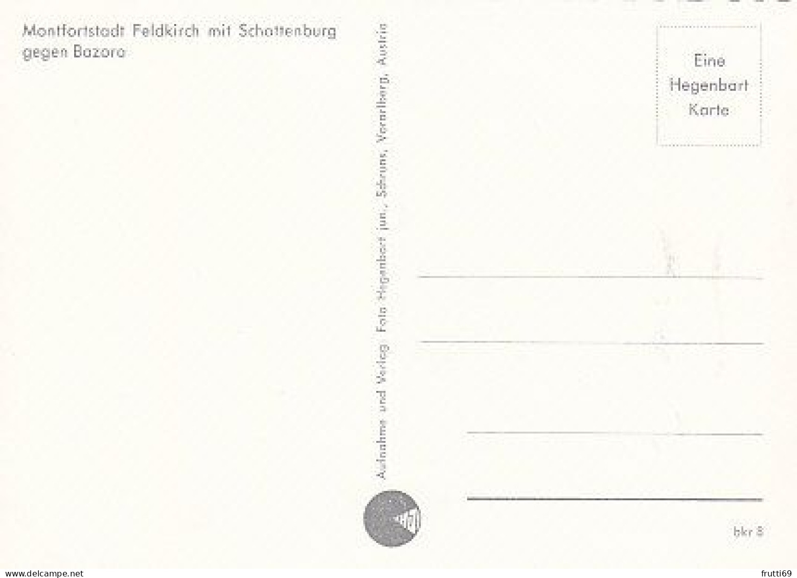 AK151582 AUSTRIA - Feldkirch Mit Schattenburg Gegen Bazoro - Feldkirch