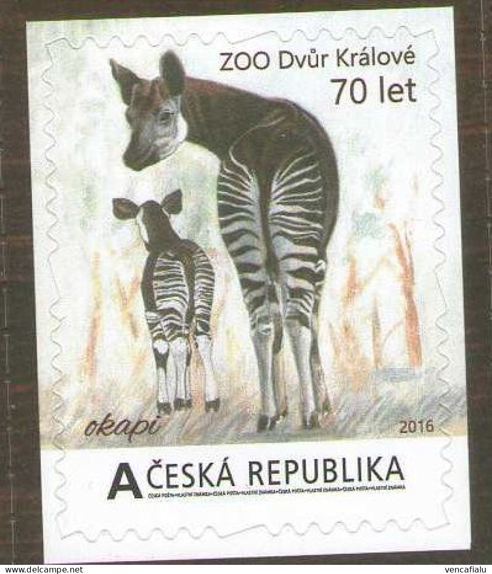 Czech Republic 2016 - Okapia,  Personalised Stamp, Self-adhesive From MS, MNH - Giraffen