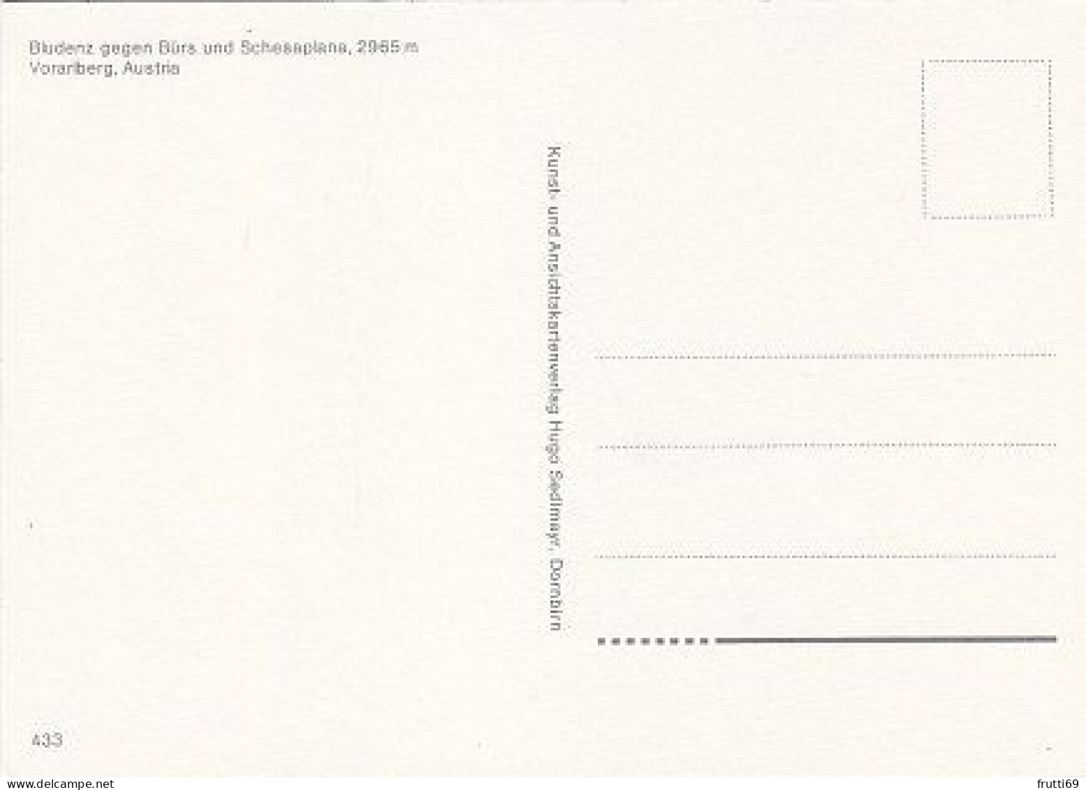 AK151584 AUSTRIA - Bludenz Gegen Bürs Und Schesaplana - Bludenz