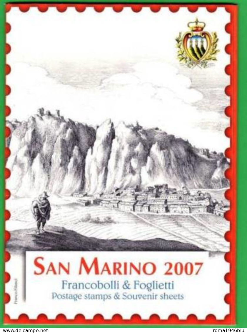 SAN MARINO 2007 FOLDER ANNATA COMPLETA 4 BF** MNH - Komplette Jahrgänge