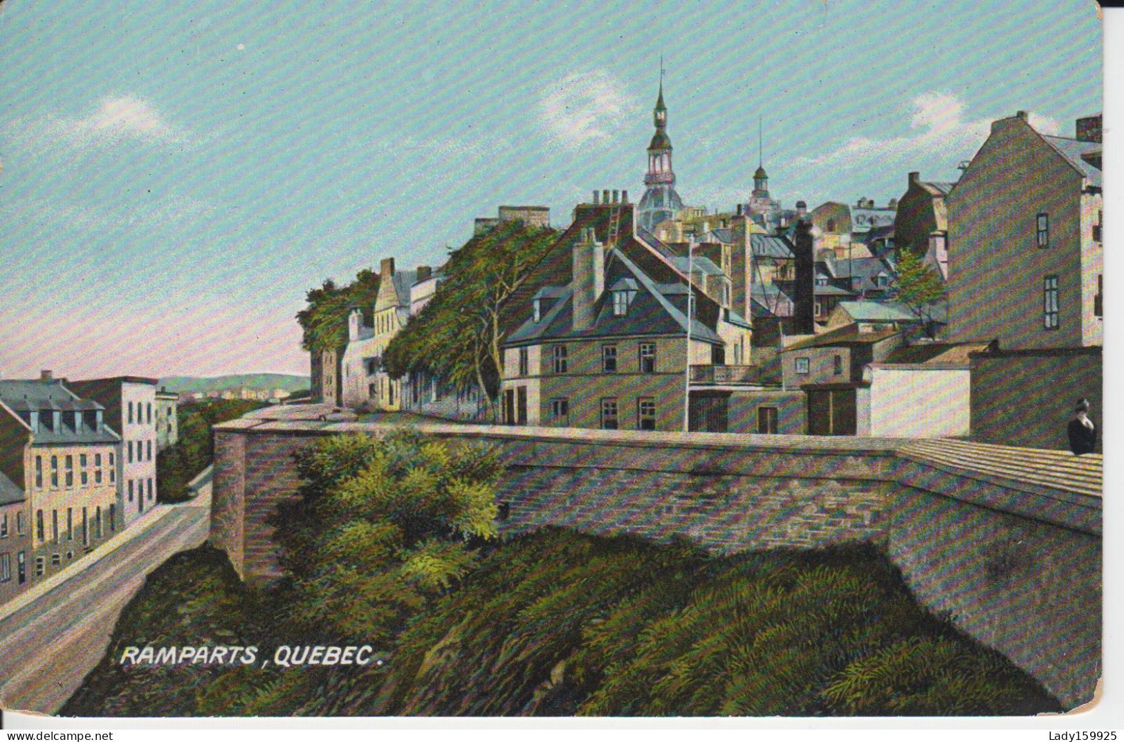 Ramparts Québec Canada. Fortifications De La Ville De Québec Bâtiments Église Et Maisons - Québec - La Cité