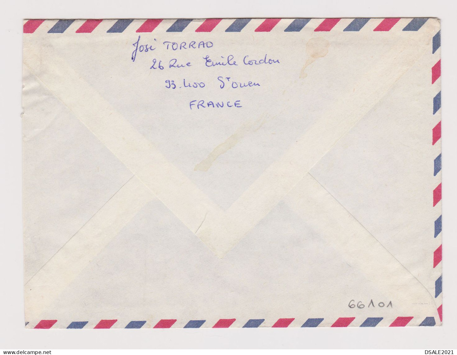 France 1976 Airmail Cover Machine EMA METER Stamp Sent Abroad To Bulgaria (66101) - Briefe U. Dokumente
