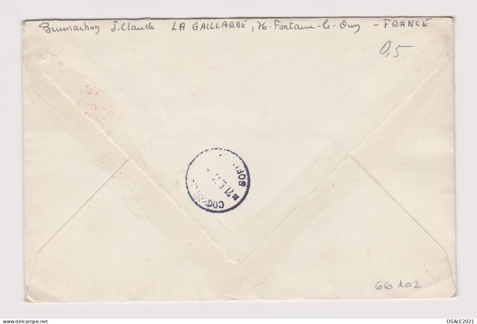 France 1971 Registered Cover Machine EMA METER Stamp YT #1666 / 4x80c. Sent Abroad To Bulgaria (66102) - Brieven En Documenten