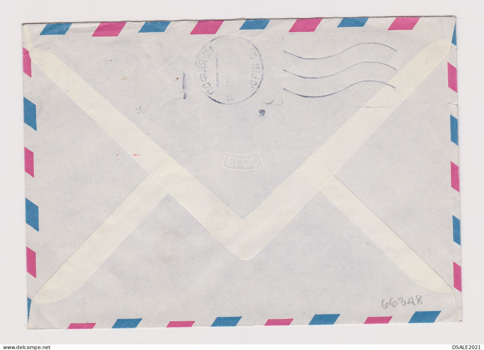 Switzerland Swiss Helvetia Airmail Cover 1976 World Health Organization (WHO) Machine EMA METER Stamp Cachet (66348) - Affranchissements Mécaniques