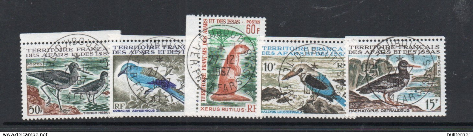 AFARS & ISSAS -  1967 - FAUNA  POSTAGE SET OF 5 FINE USED  SG CAT £115 - Used Stamps
