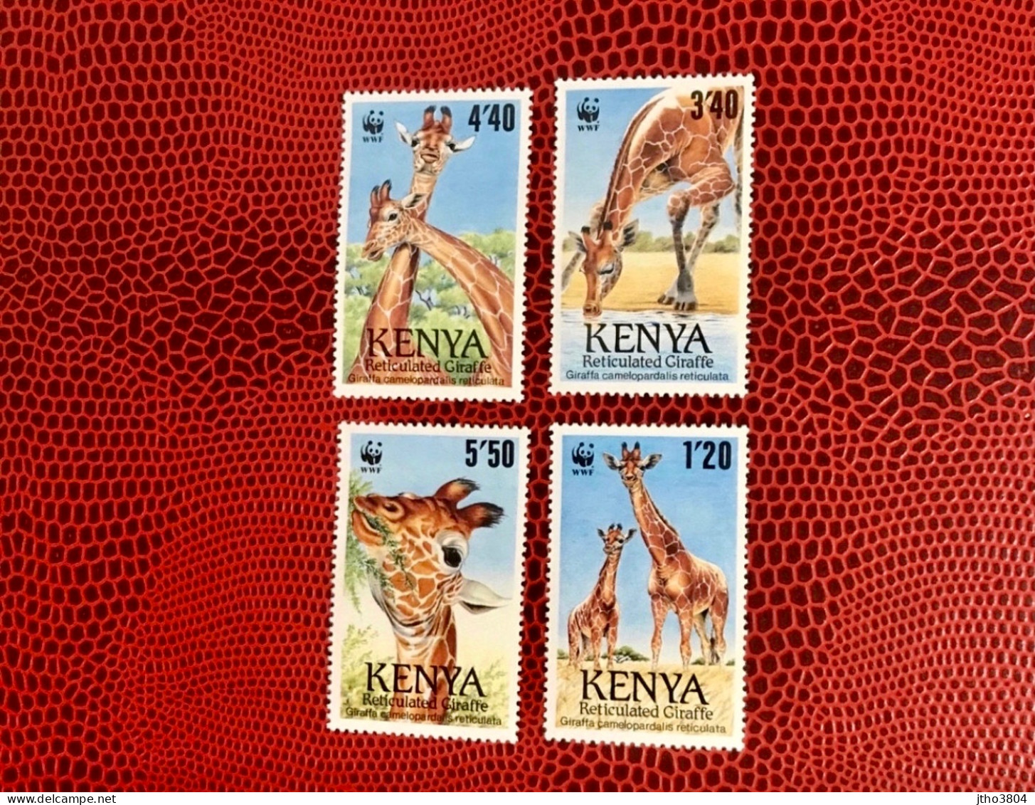 KENYA 1989 WWF 4v Neuf MNH ** Mi YT 474 / 477 Mamíferos Mammals Säugetiere Mammiferi Mammifère - Girafes