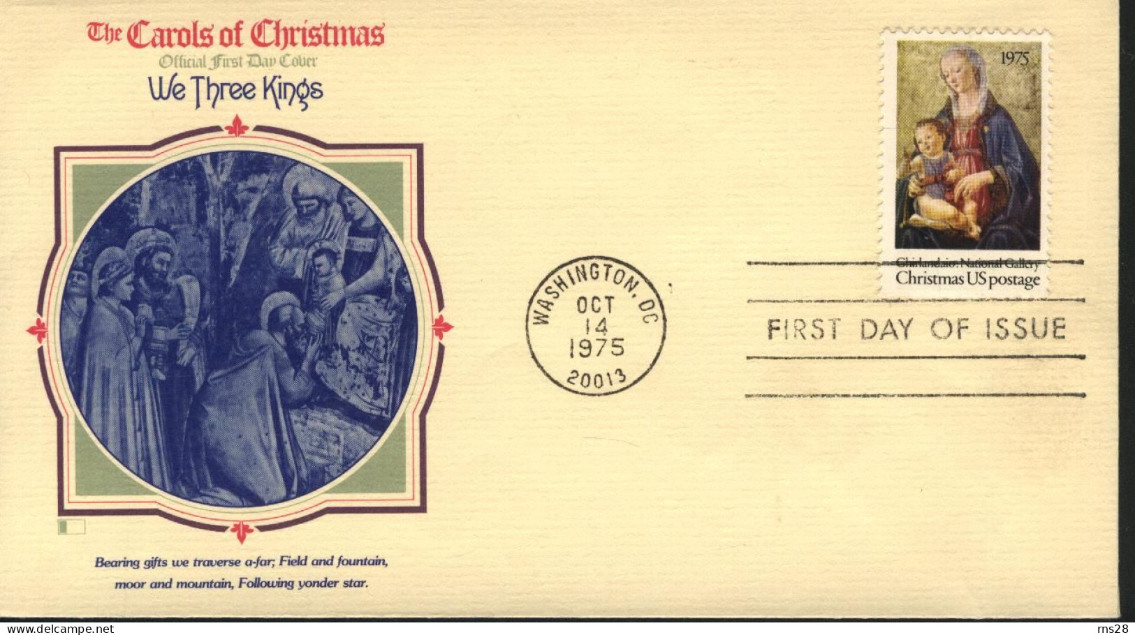 USA FDC  Christmas - 1971-1980