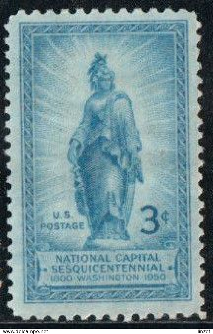 Etats-Unis 1950 Yv. N°541 - Statue De La Liberté Sur Le Dôme Du Capitole à Washington - Oblitéré - Used Stamps