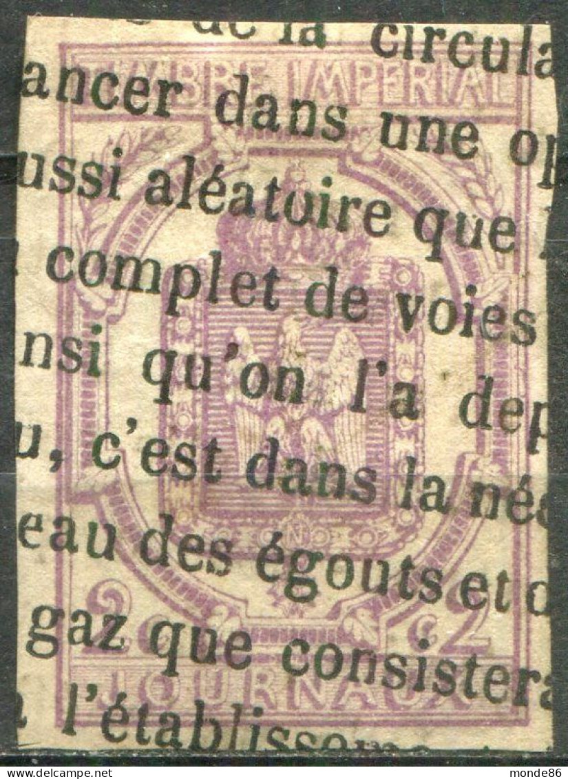 FRANCE - Y&T Journaux N° 1 (o)...filet Complet - Newspapers