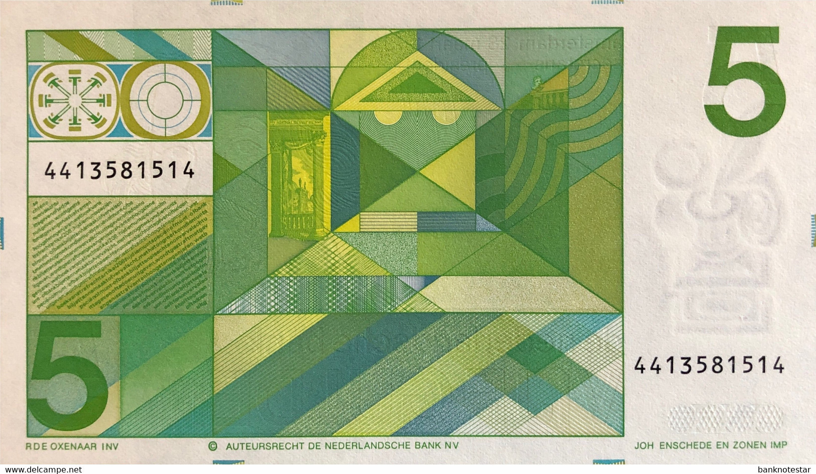 Netherlands 5 Gulden, P-95 (28.3.1973) - UNC - 5 Gulden