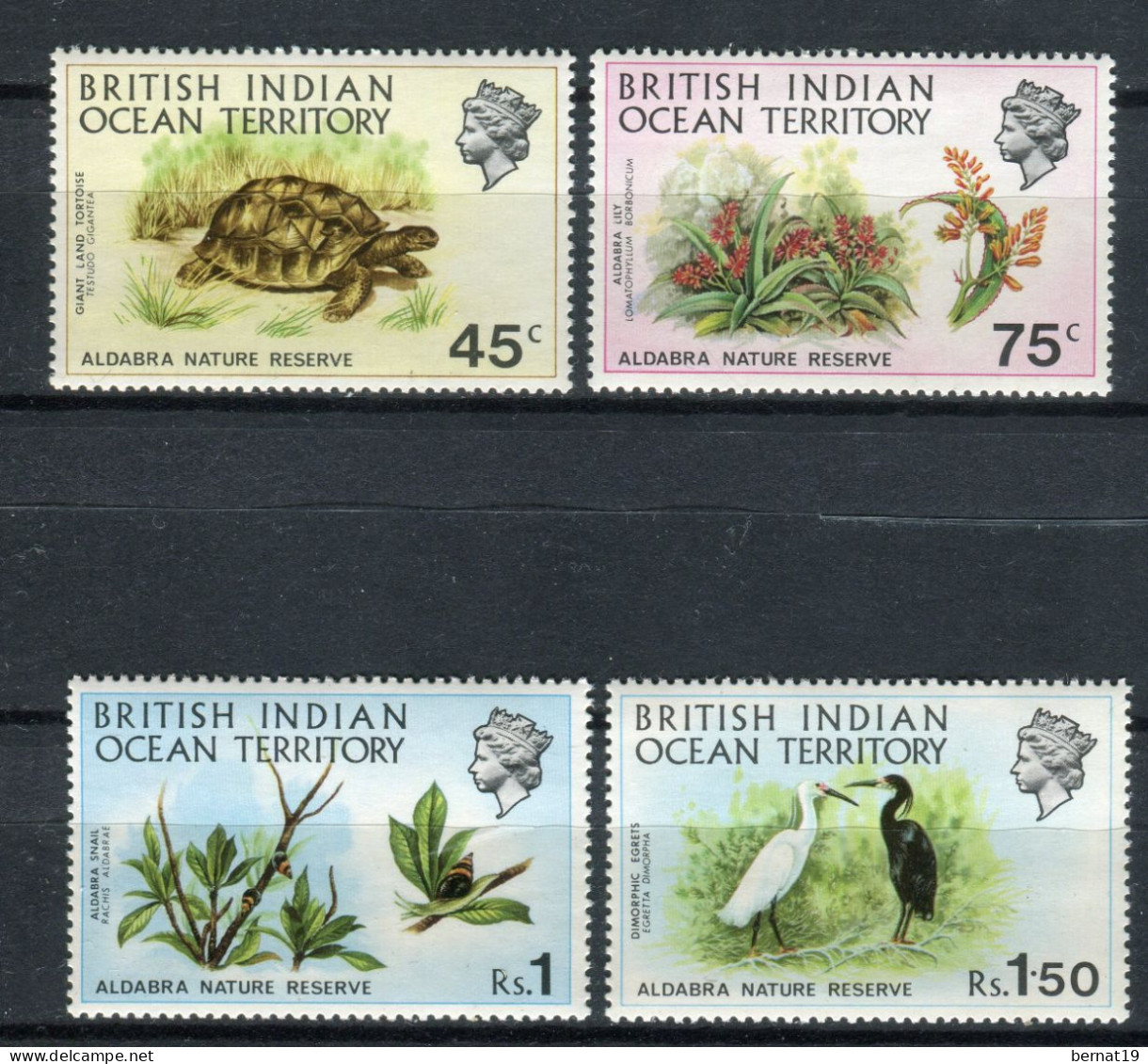 Territorios Británicos En El Océano Índico 1971. Yvert 39-42 ** MNH. - Britisches Territorium Im Indischen Ozean