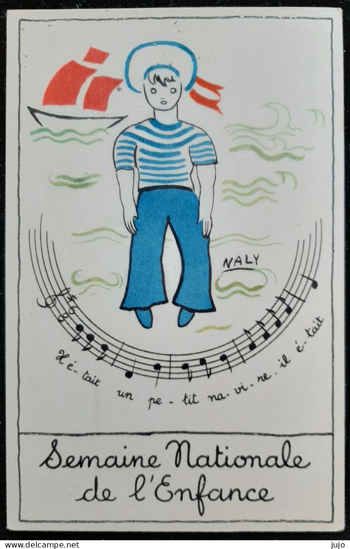 Illustrateur - NALY - Petit Marin  - Musique Et Chanson : Il était Un Petit Navire - Naly