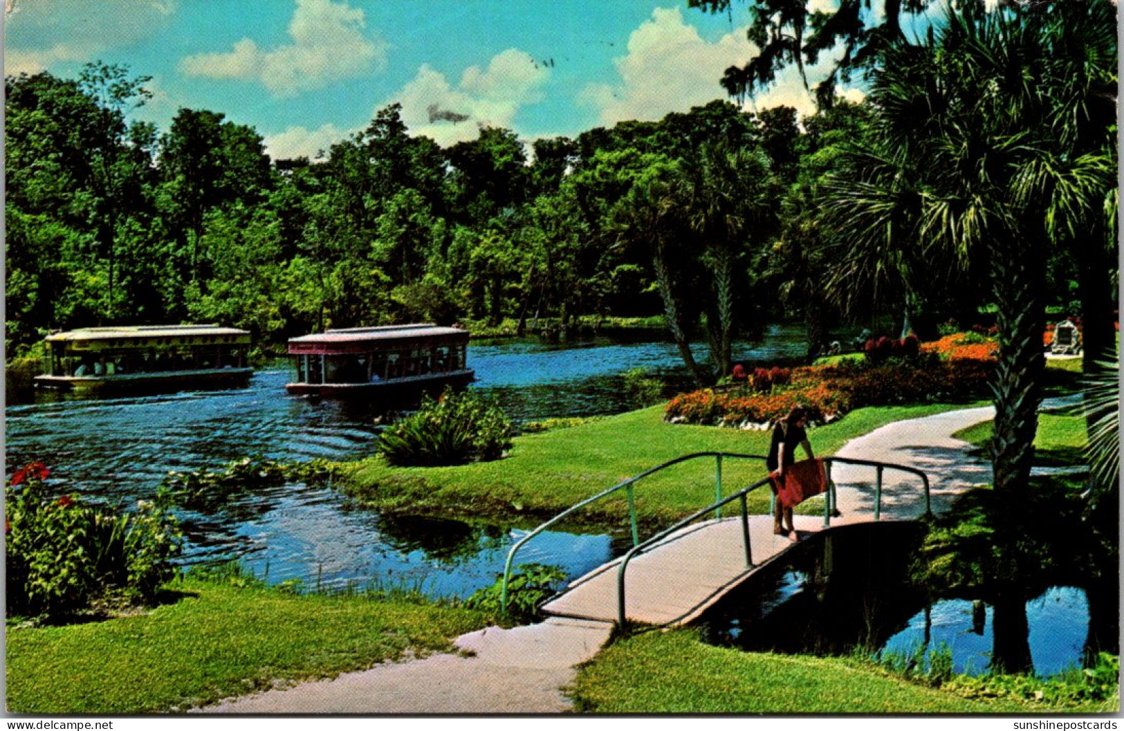 Florida Silver Springs Gardens And Glass Bottom Boats 1975 - Silver Springs