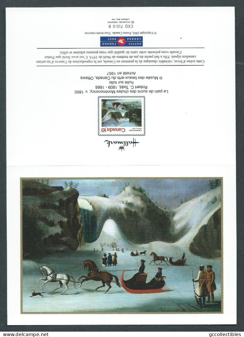 Canada - 2002 - Set Of 3 Christmas Cards Unused (depicting Stamps # 651-652-653) - Cartoline Illustrate Ufficiali (della Posta)