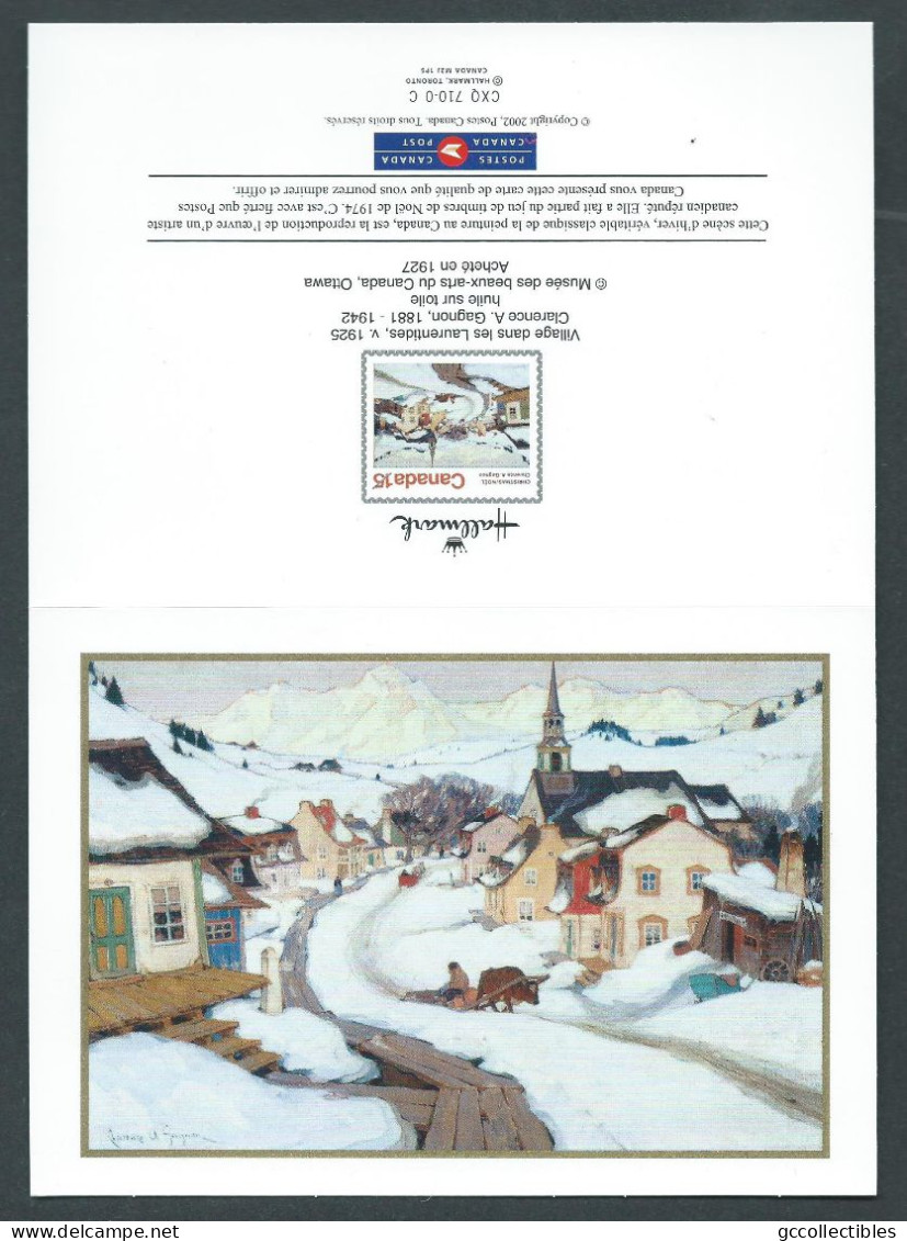 Canada - 2002 - Set Of 3 Christmas Cards Unused (depicting Stamps # 651-652-653) - Enteros Postales Del Correo