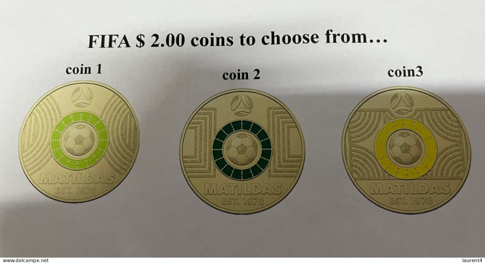 9-8-2023 (2 T 2) FIFA Women's Football World Cup Match 56 (stamp + $ 2.00 Coin) Colombia (1) V Jamaica (0) - 2 Dollars