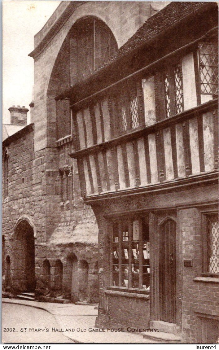 9-8-2023 (2 T 5) B/w - UK - Very Old - Coventry St Mary's Hall - Coventry