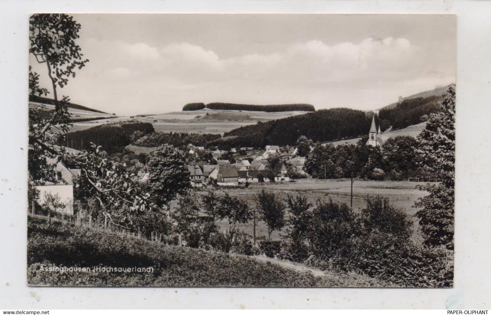 5787 OLSBERG -ASSINGHAUSEN, Blick über Den Ort - Meschede