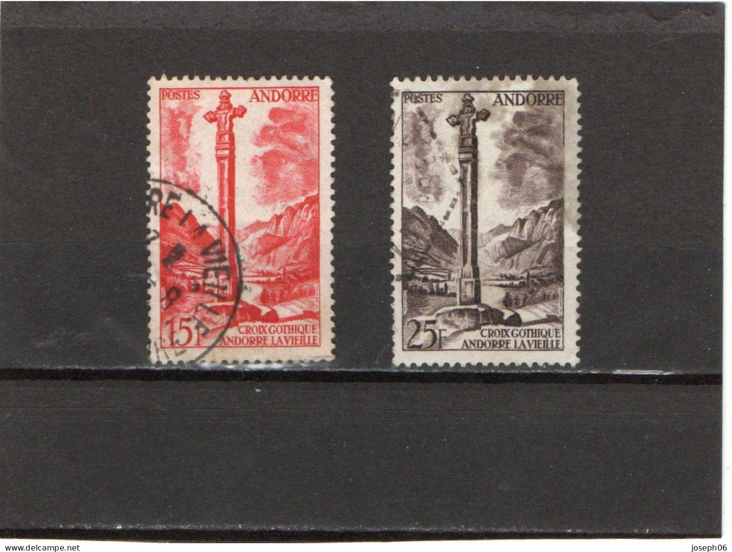 ANDORRE  Français   1955 - 58  Y.T. N° 138 à 153 Incomplet  Oblitéré  146  149 - Used Stamps