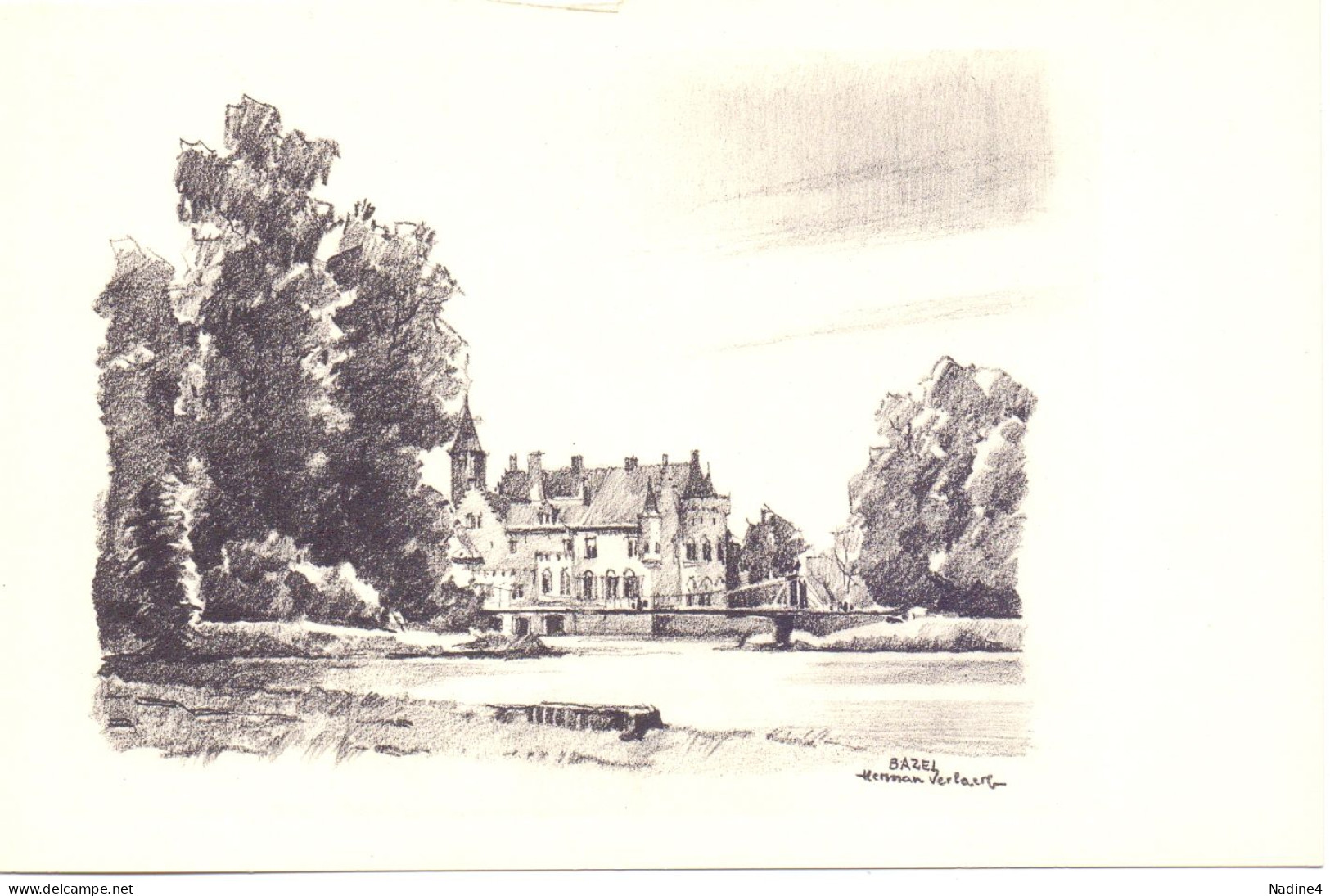 PK - Kruibeke - Kasteel Van Bazel - Illustr Herman Verbaere - Kruibeke