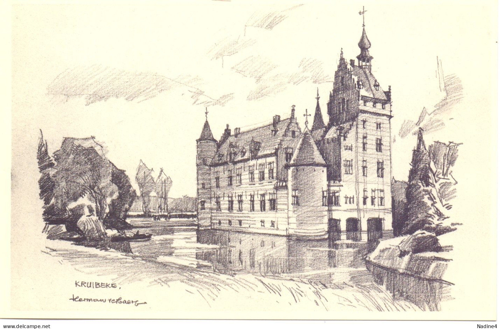 PK - Kruibeke - Kasteel - Illustr Herman Verbaere - Kruibeke