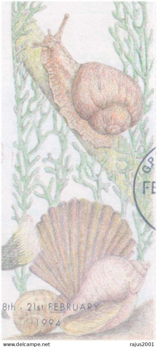 The Year Of The Dog, Sea Shell, Seashell, Fish, Marine, Animal, ODD UNUSUAL Silver MS LIMITED ISSUE FDC Guyana 1994 - Erreurs Sur Timbres