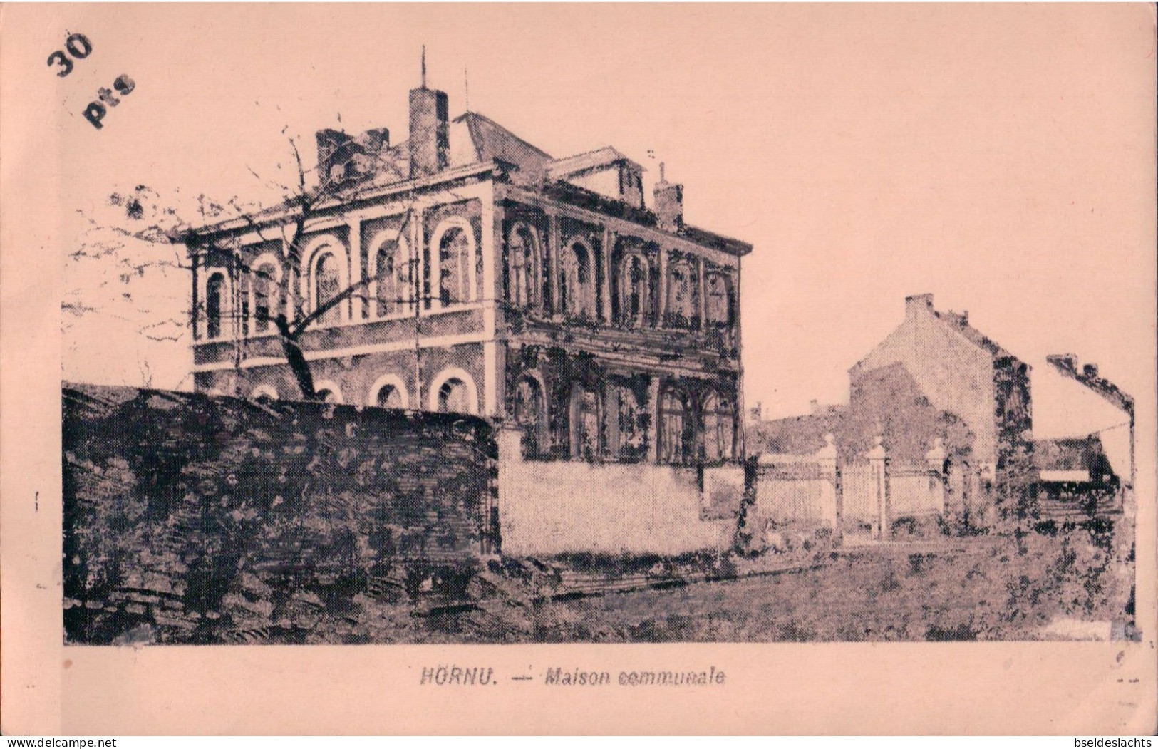 Hornu Maison Communale Promenade A Travers Hornu 1900 Patronnée Par L Association Des Commmerçants Et Le Crédit à L Indu - Boussu