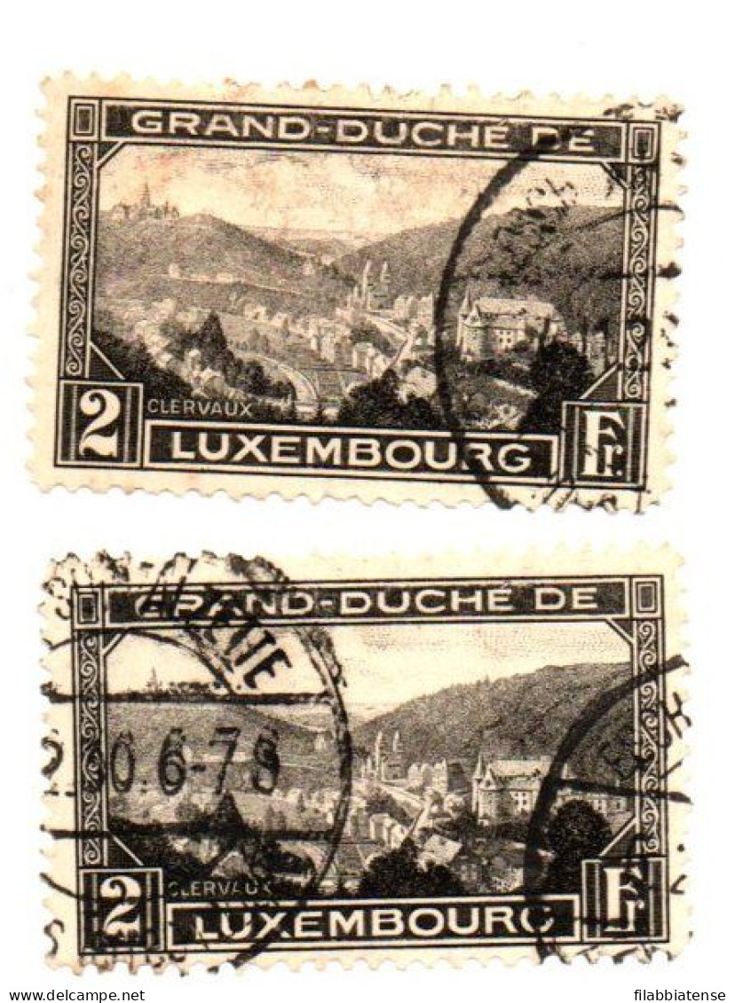 1928 - Lussemburgo 208 Clervaux X 2      C1055   ---- - Oblitérés
