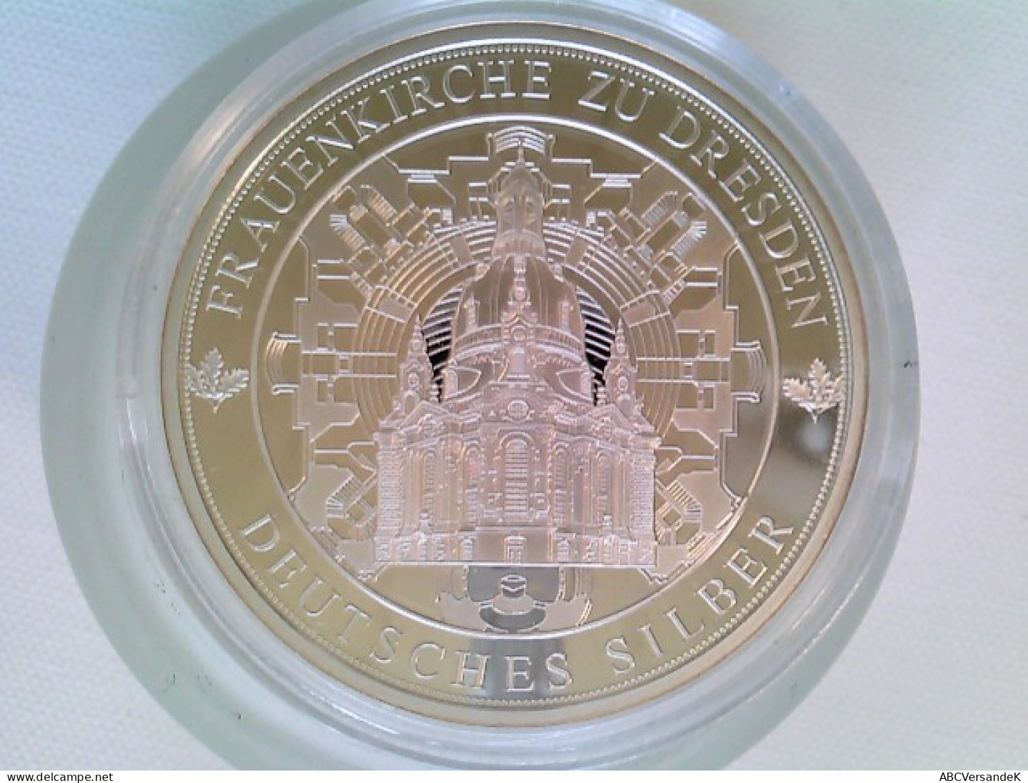 Medaille, Frauenkirche Zu Dresden, 333/1000 Silber, Ca. 40 Mm - Numismática