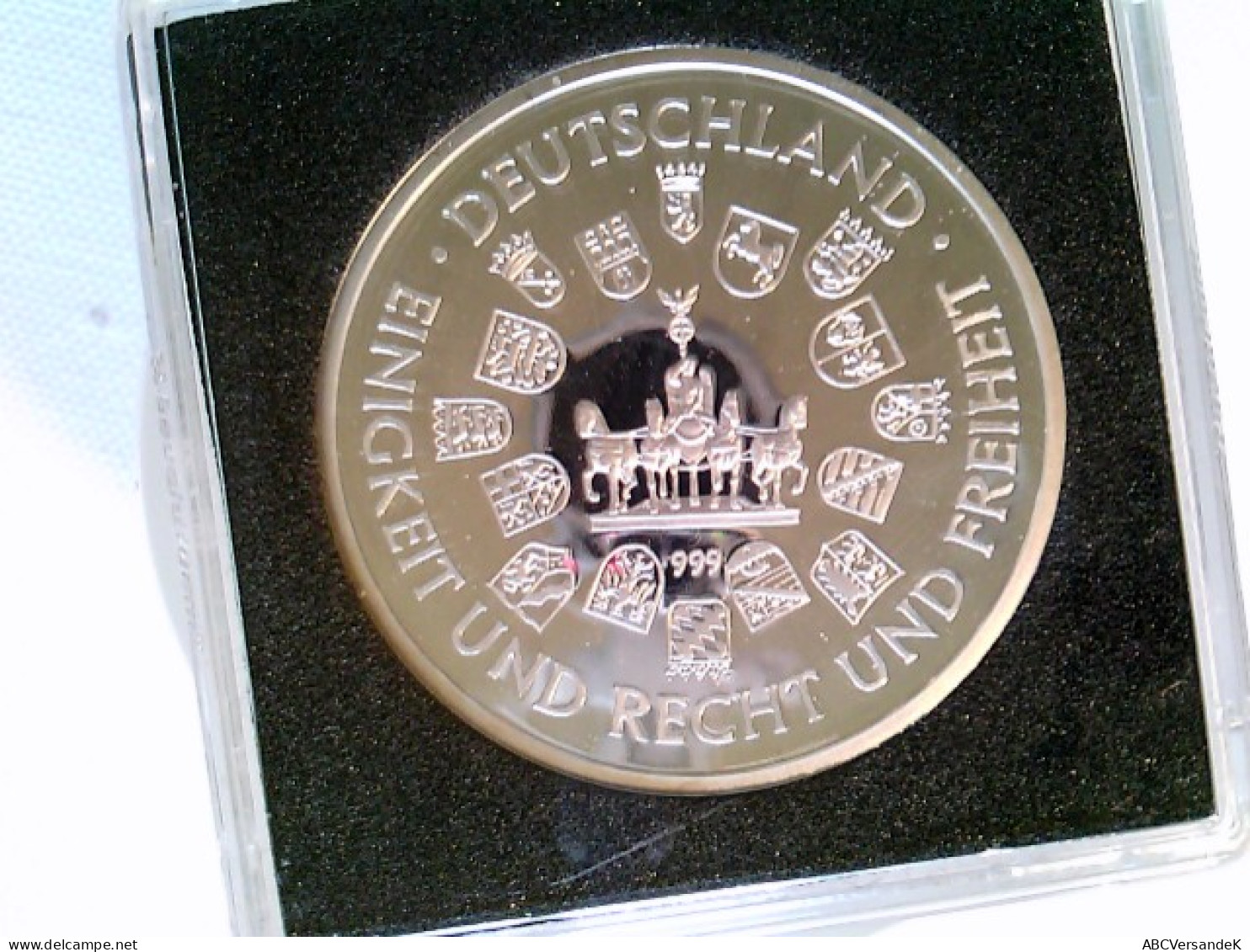 Medaille, 30 Jahre Deutsche Einheit, 1990-2020 3. Oktober, 999/1000 Silber, Ca. 35 Mm - Numismatik