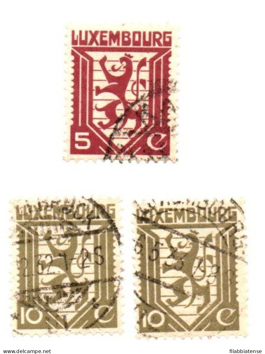 1930 - Lussemburgo 231/32 + 232 Stemmi    C1056      ---- - Usati