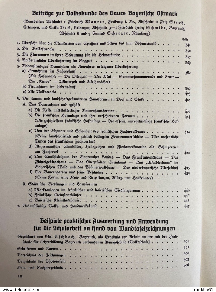 Gau Bayerische Ostmark : Land, Volk und Geschichte mit 128 Zeichnungen, Kartenskizzen u. Schnitten u. 120 Lich