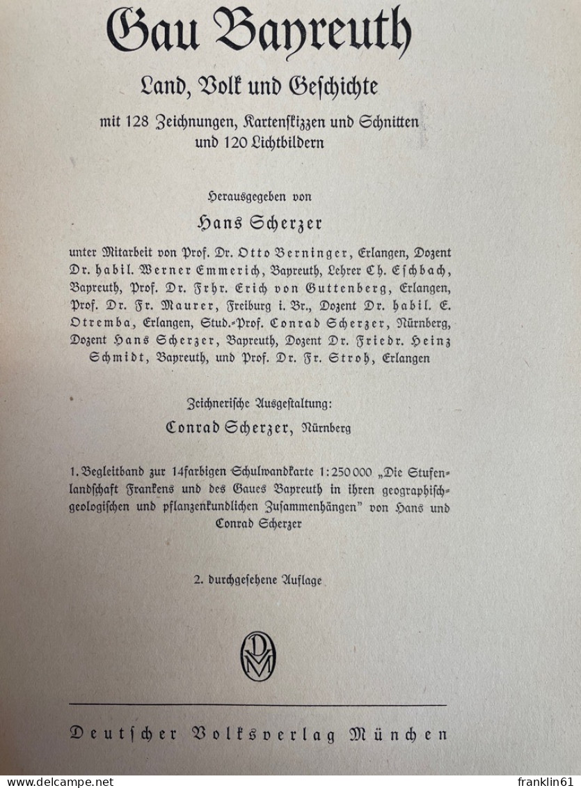 Gau Bayreuth : Land, Volk Und Geschichte. - 4. Neuzeit (1789-1914)