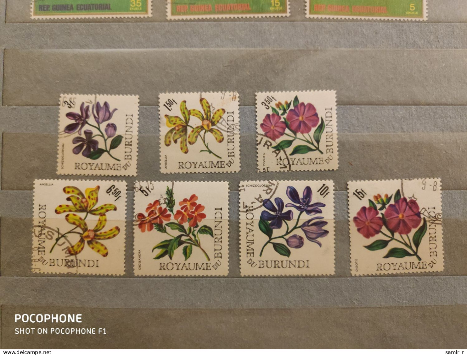 1966 Burundi	Flowers (F23) - Oblitérés