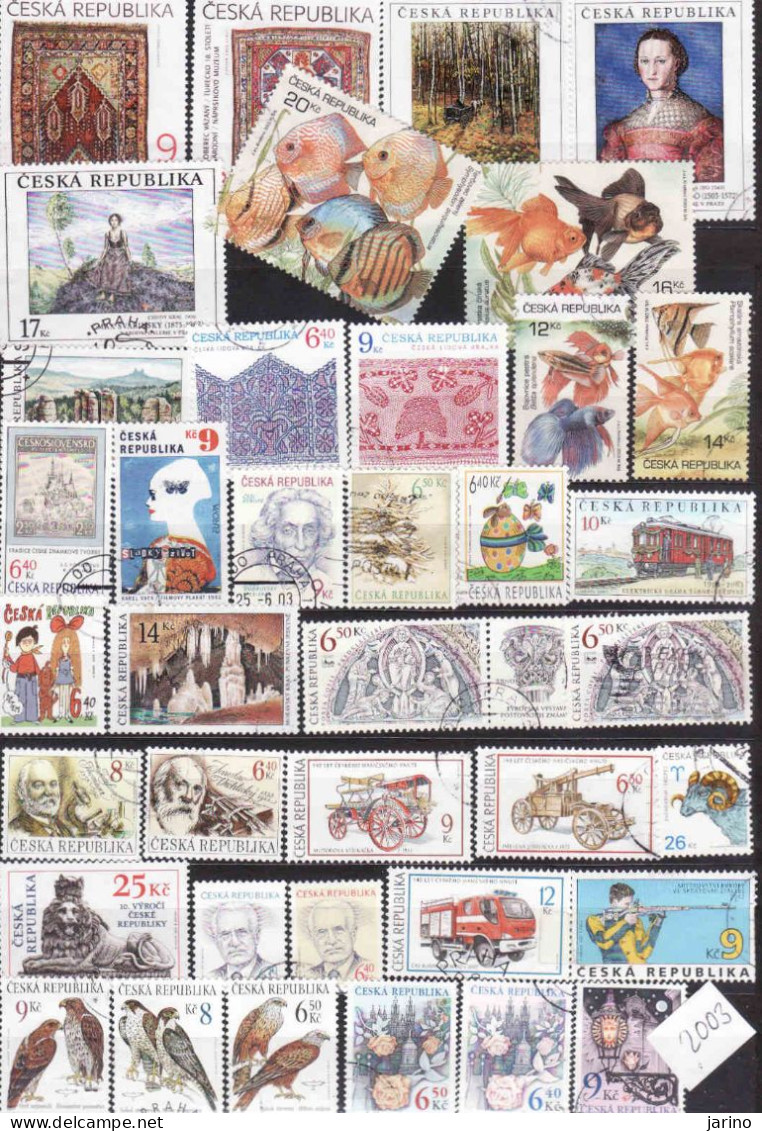 Tchechische Republik, 2003, Used,I Will Complete Your Wantlist Of Czech Or Slovak Stamps According To The Michel Catalog - Oblitérés