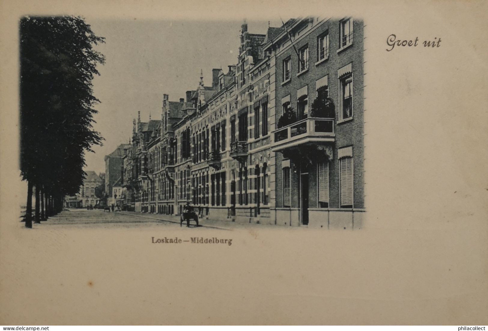 Middelburg  (Zld)  Groet Uit - Loskade Ca 1900 - Middelburg