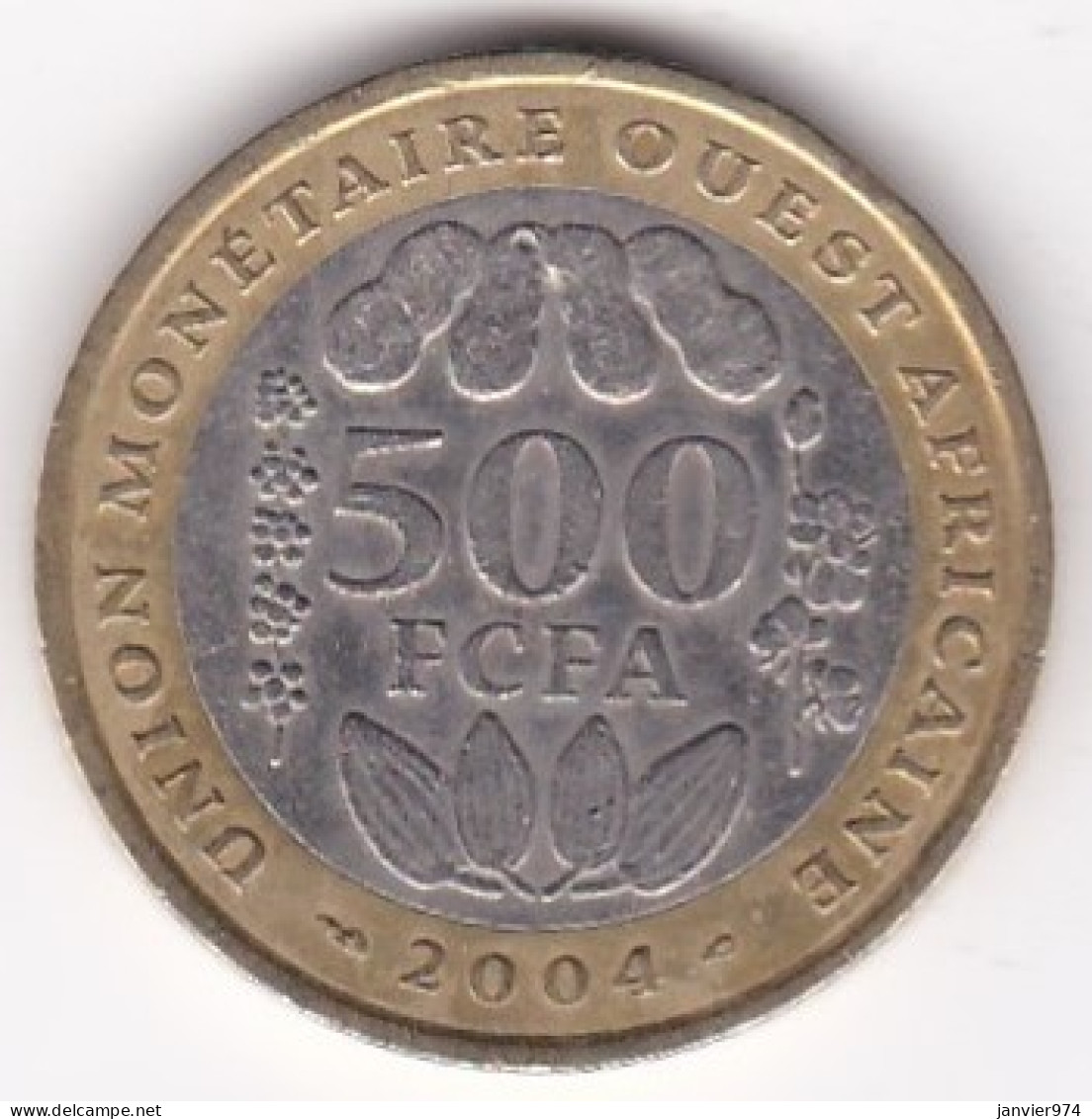 États De L'Afrique De L'Ouest 500 Francs 2004, Bimétallique, KM# 15 - Sonstige – Afrika
