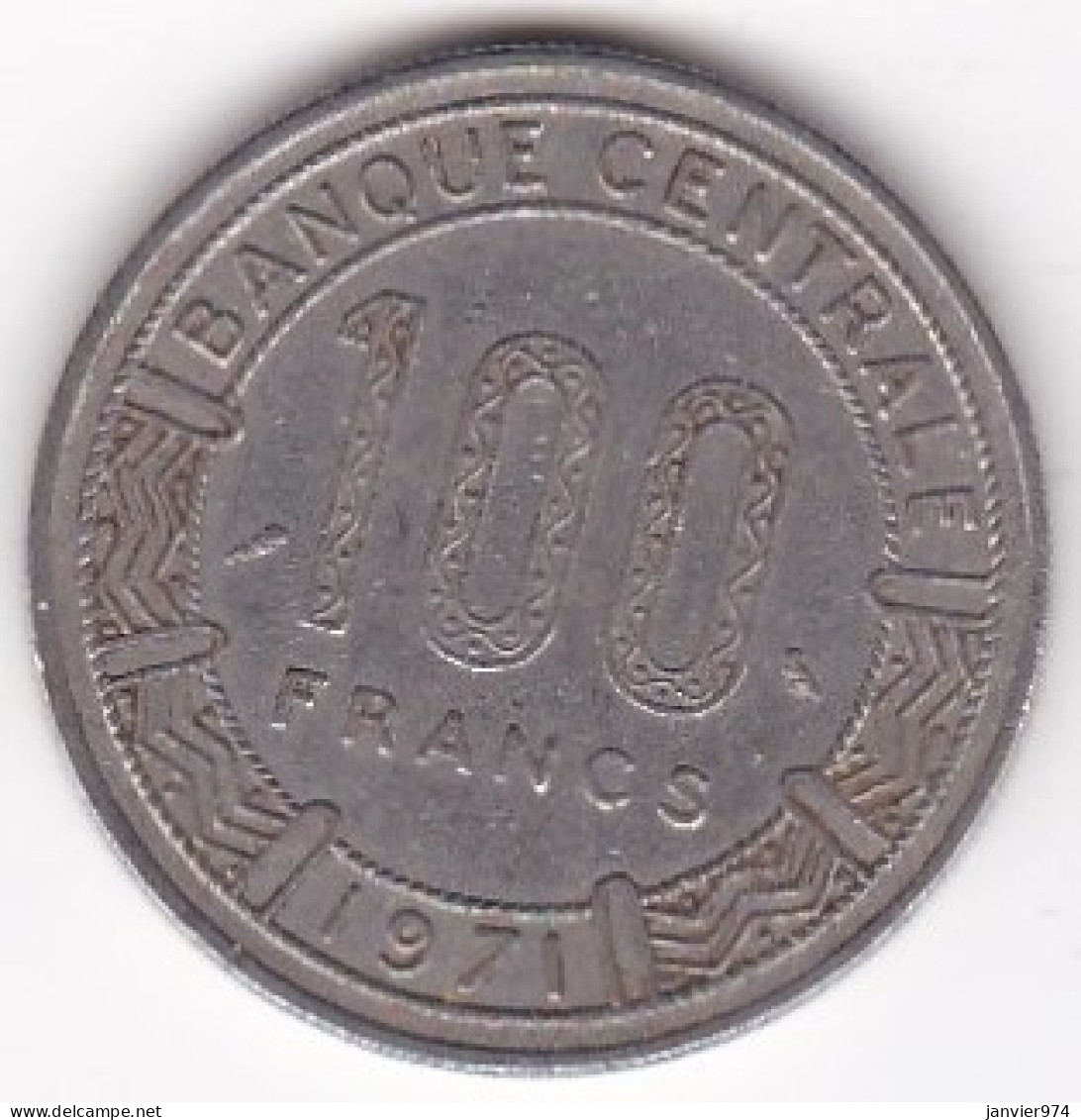 République Centrafricaine, 100 Francs 1971, En Nickel, KM# 6 - Centrafricaine (République)
