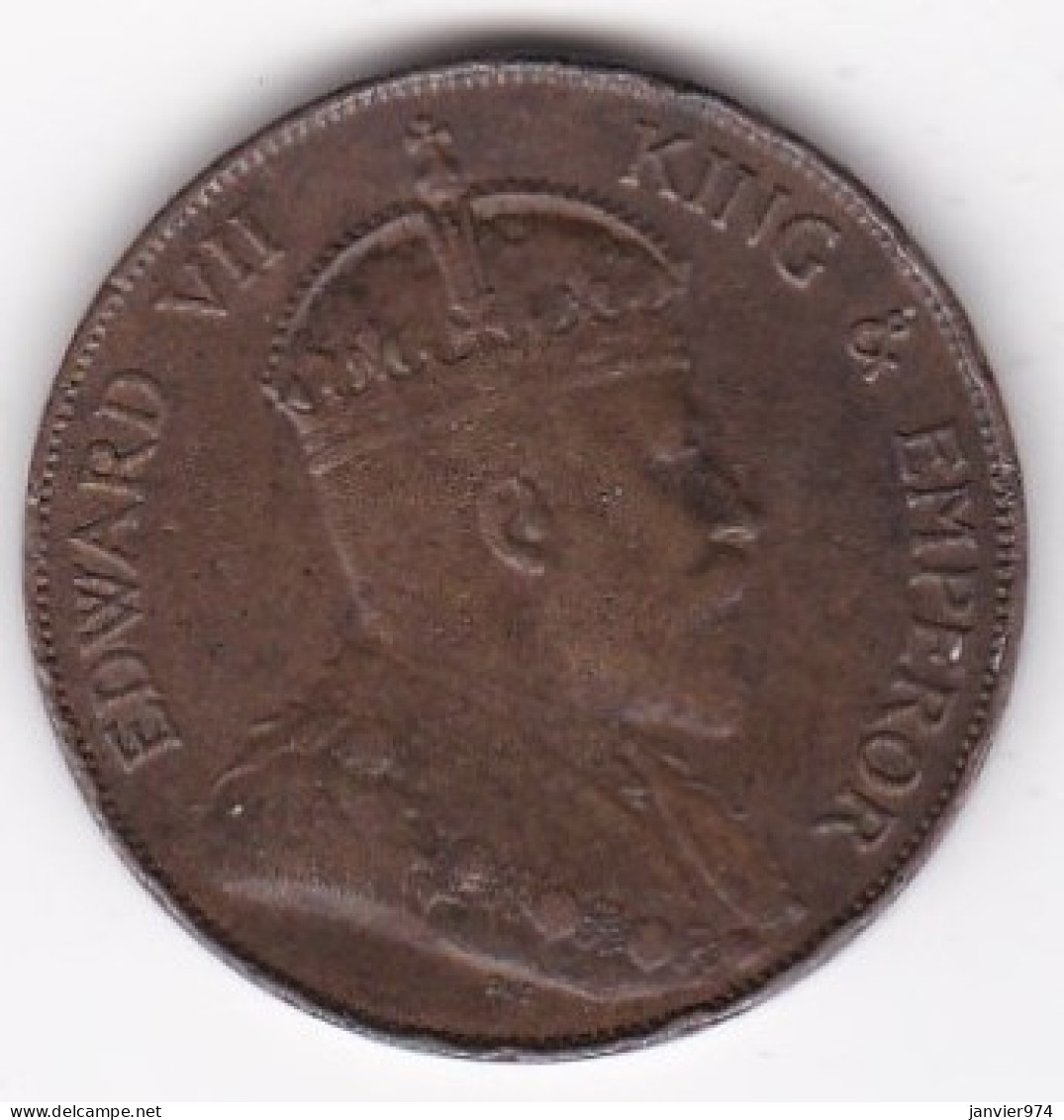 Hong Kong . 1 Cent 1902 . Edward VII. En Bronze . KM# 11 - Hong Kong