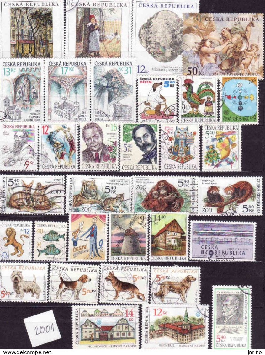 Tchechische Republik 2001, Used.I Will Complete Your Wantlist Of Czech Or Slovak Stamps According To The Michel Catalog. - Oblitérés