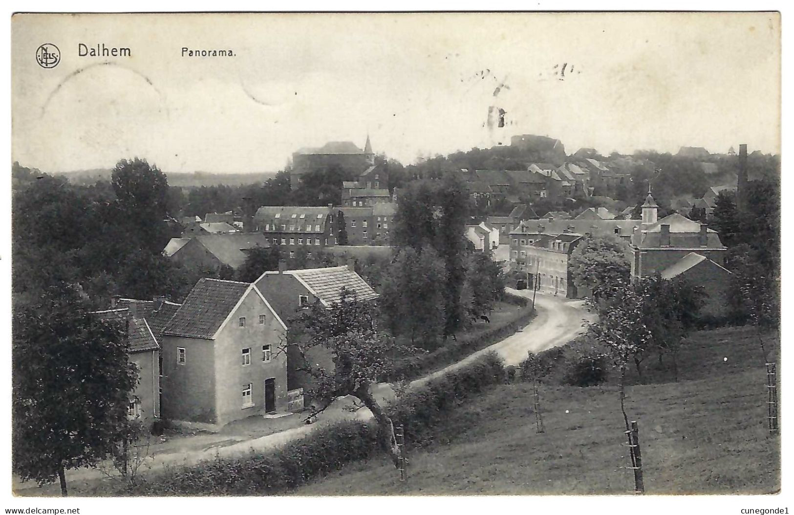 CPA DALHEM : Panorama - Circulée 1913 > St Josse - TBE - Ed. Nels Bruxelles - 2 Scans - Dalhem