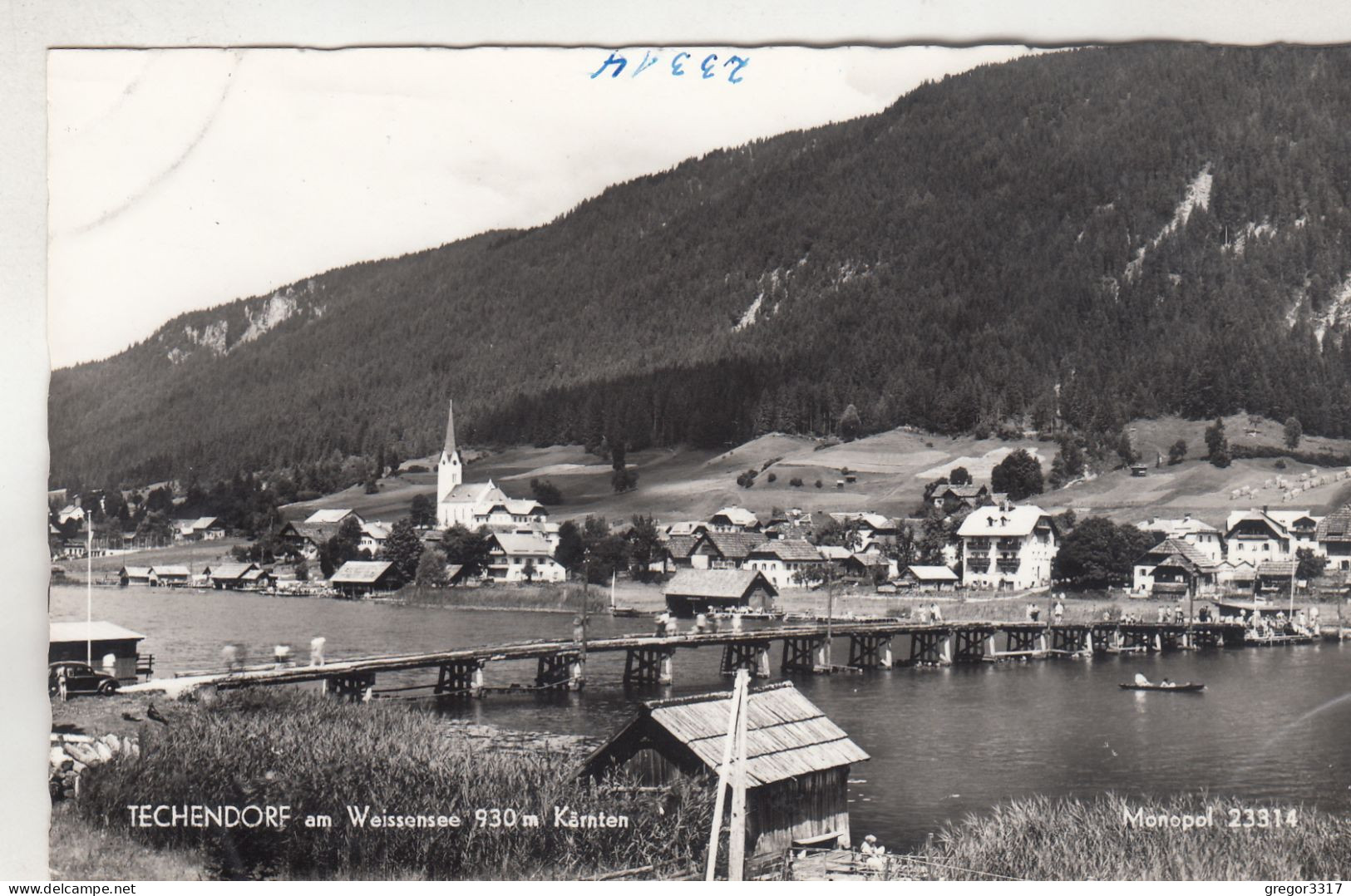 D3087) TECHENDORF Am WEISSENSEE- Weißensee - Haus Im Vordergrund Und Blick über Brücke Auf Kirche U. Häuser - Weissensee