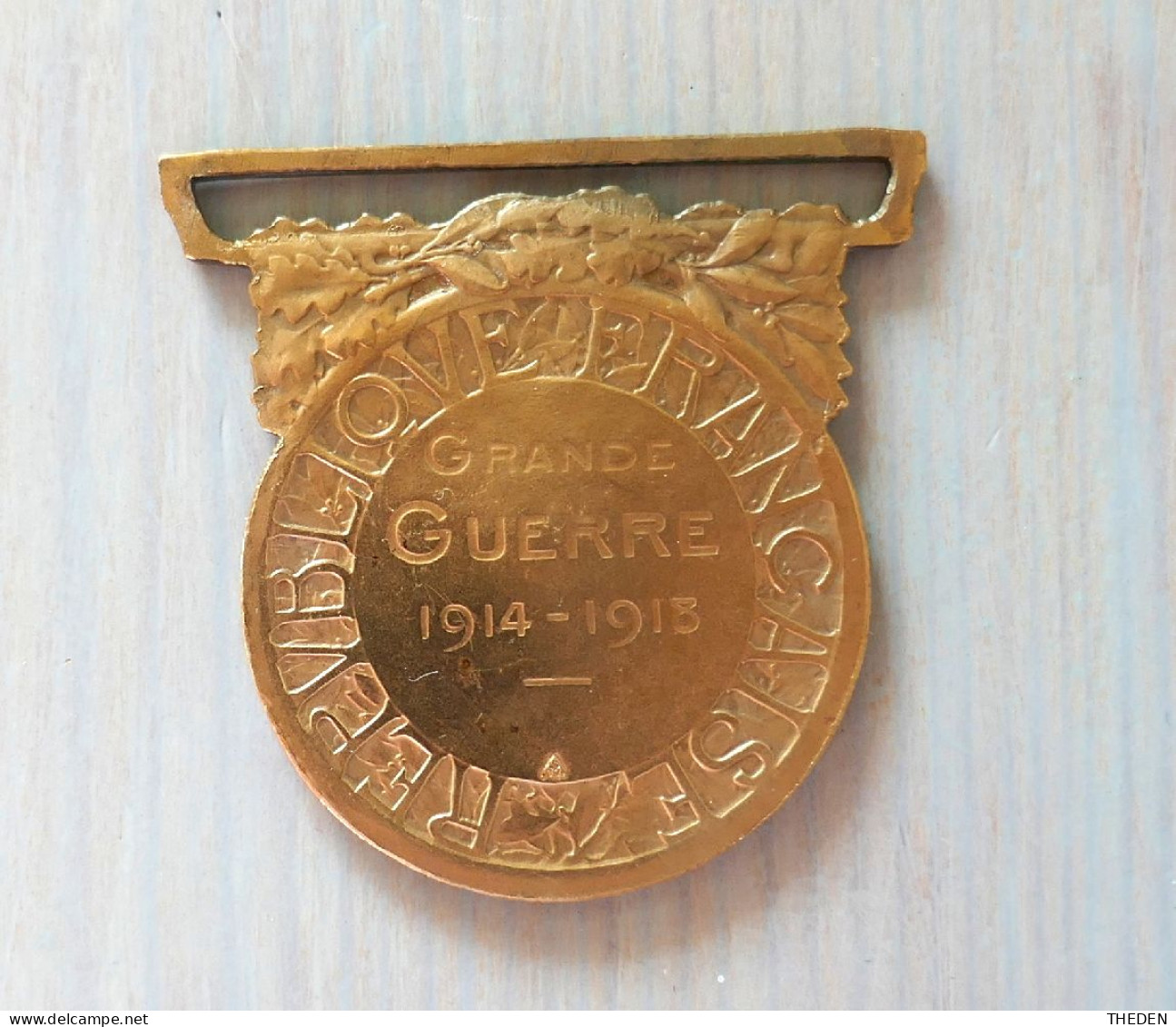 Médaille Commémorative De La Guerre 1914-1918 En Bronze. Graveur Morlon - Frankrijk