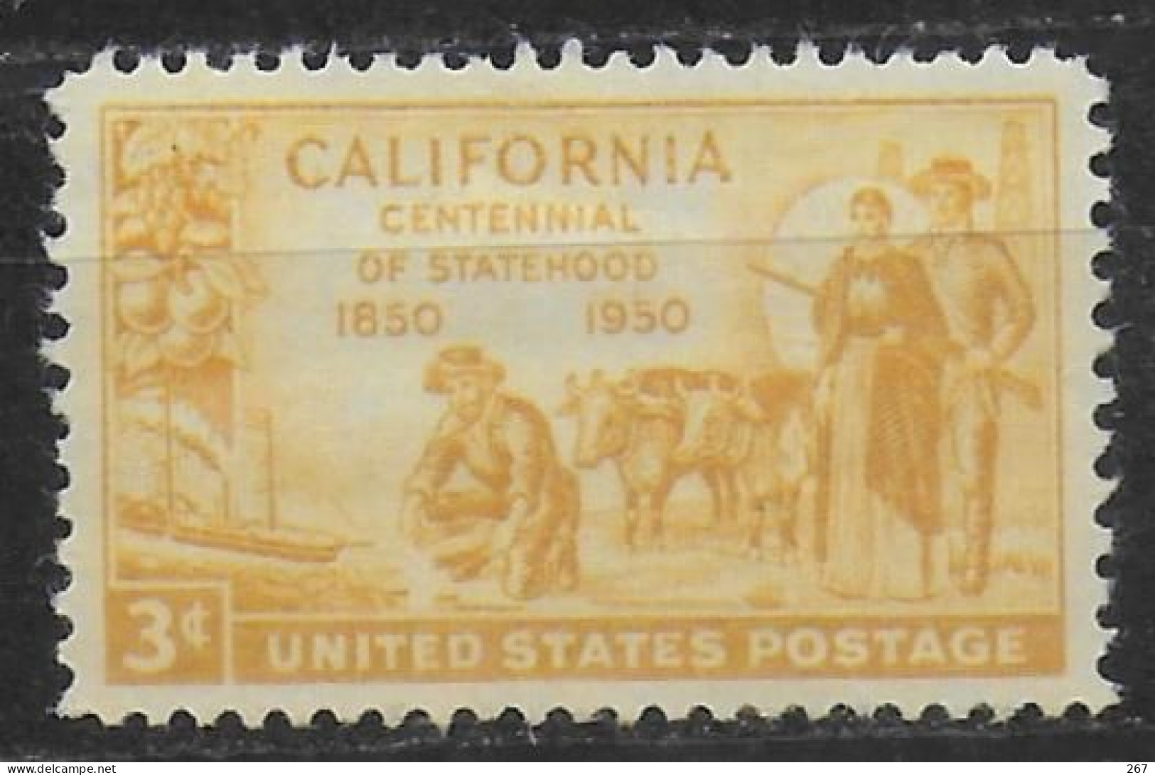 USA  N° 548  *  Centenaire De L état De Californie Dans L Union - Nuevos