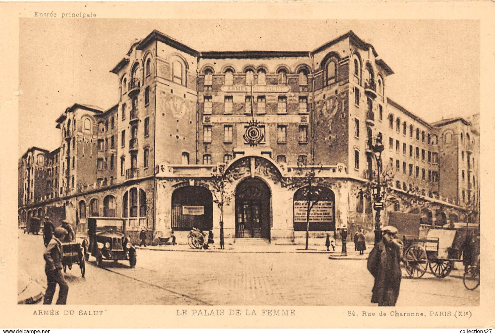 PARIS-75011-19 CARTES LE PALAIS DE LA FEMME ( ARMEE DU SALUT ) 94 RUE DE CHARONNE - Arrondissement: 11