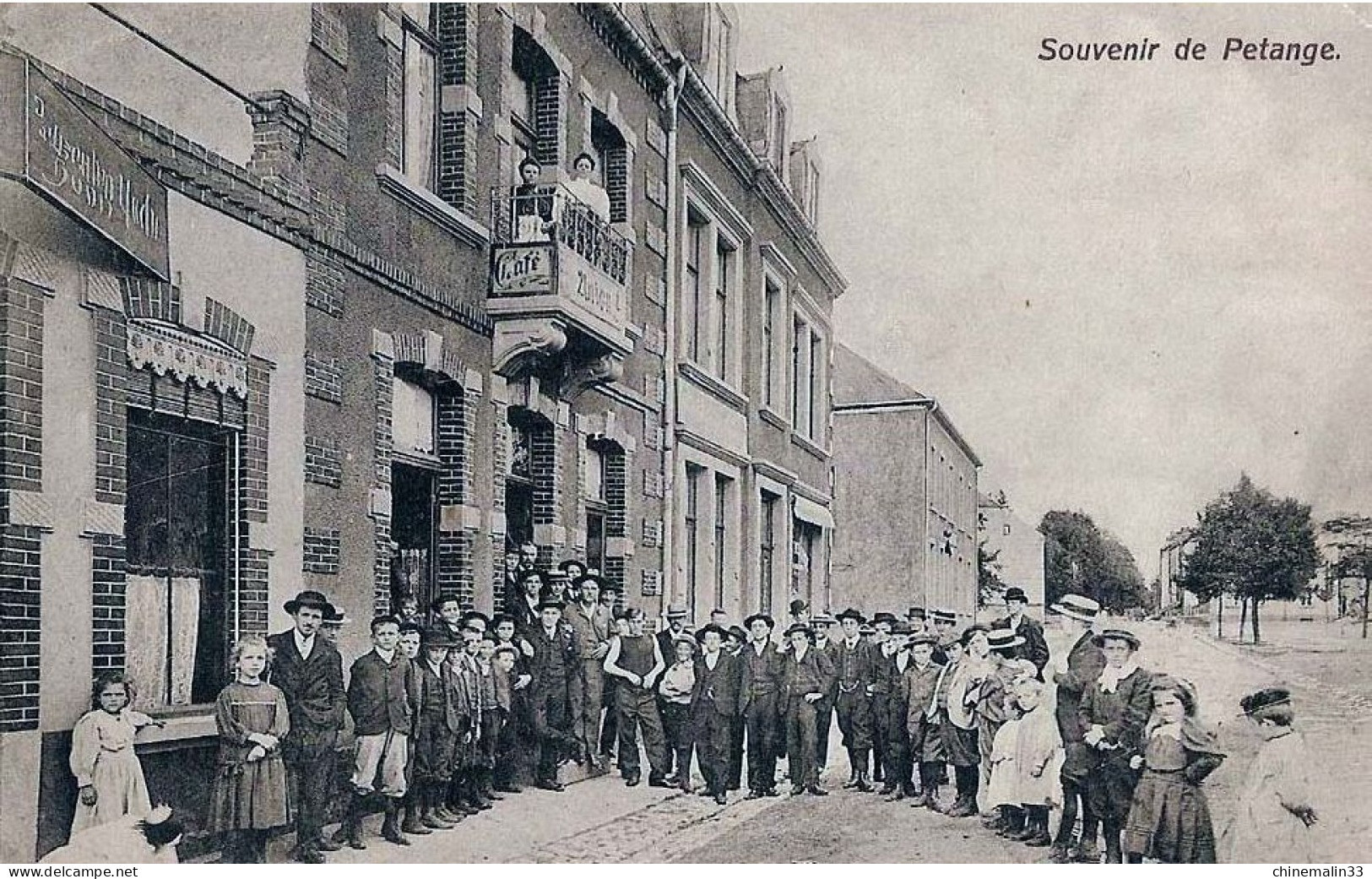 LUXEMBOURG SOUVENIR DE PETANGE TRES BELLE  ANIMATION  9X14 REIMPRESSION DE CARTES ANCIENNES - Pétange